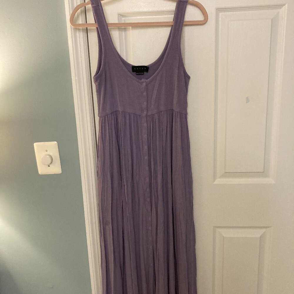 Hatch Softest Rib Maternity Nursing Dress Lavender Size 1